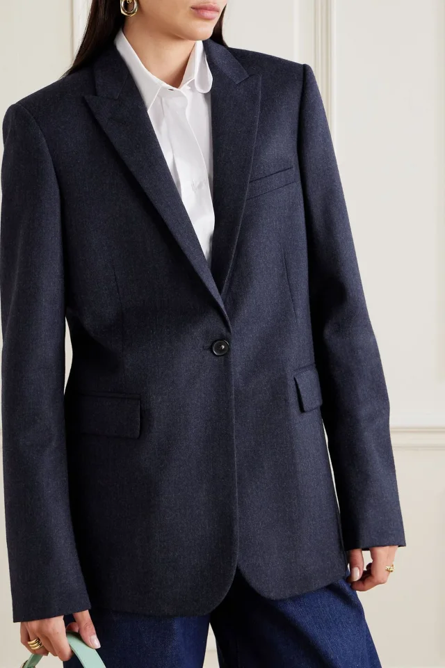 Stella McCartney Wool Blazer in Navy, photo 3 of 5 from THE OUTNET
