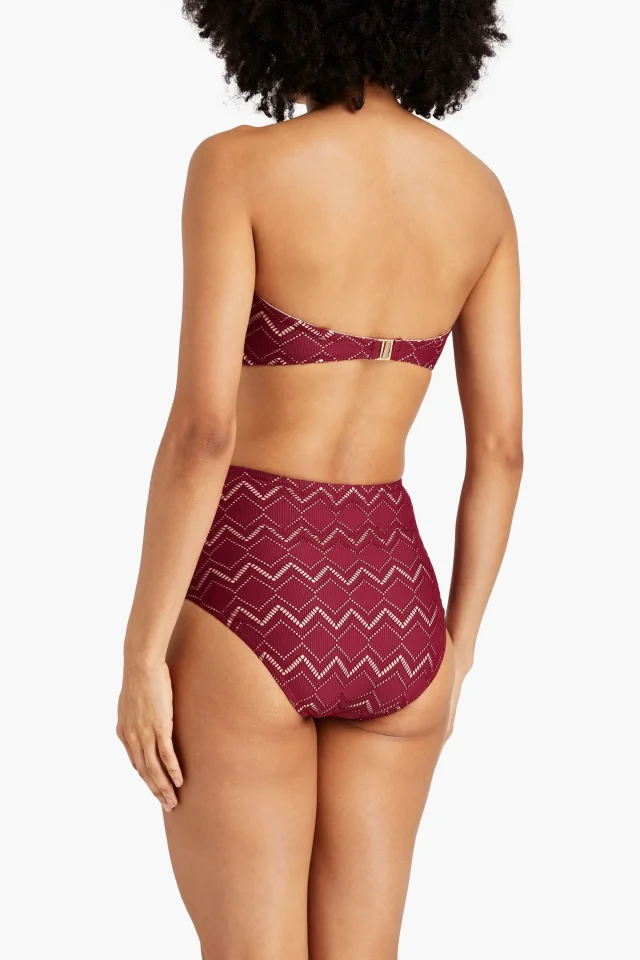 Zimmermann Pointelle-knit bikini briefs in Red, photo 3 of 4 from THE OUTNET