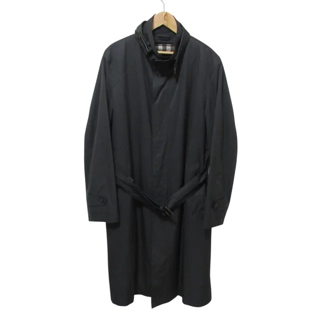 Burberry Stand Collar Nylon Coat in Nylon from LuxUness