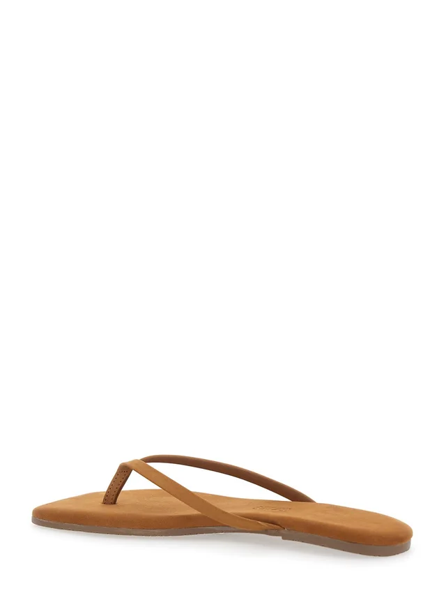 TKEES 'Lily' beige Sandals with thong design and square toe in Suede Woman in Beige, photo 6 of 8 from Gaudenzi Boutique
