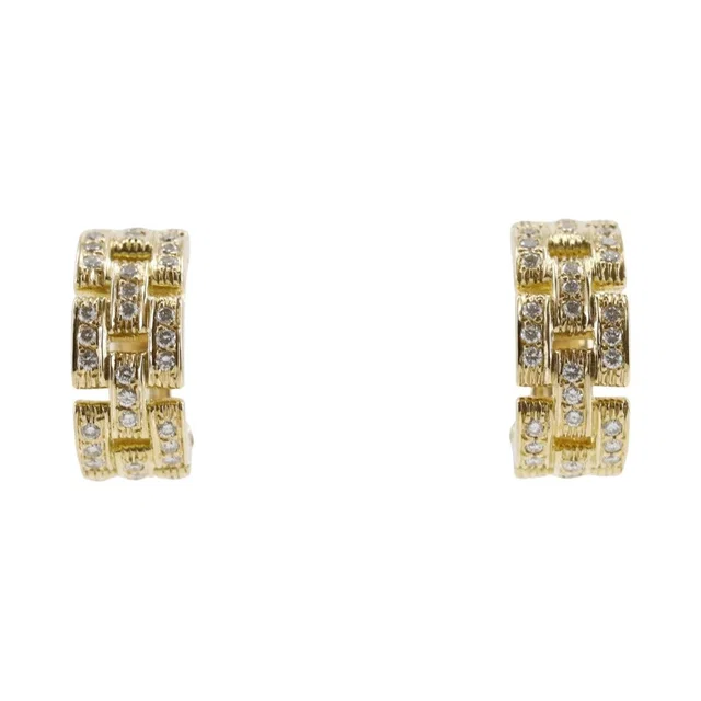 Cartier Maillon Panthère Au750 Diamond Earrings from LuxUness