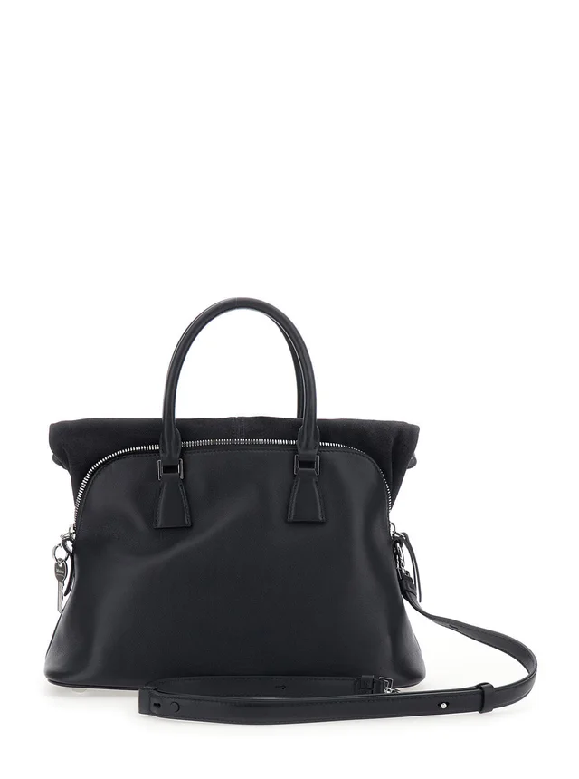 Maison Margiela Calf Leather Crossbody Bag — Black in Black Calfskin from HEWI, photo 2 of 2