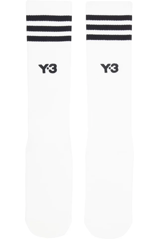 White Stripes High Socks, image 1 of 1 from SSENSE