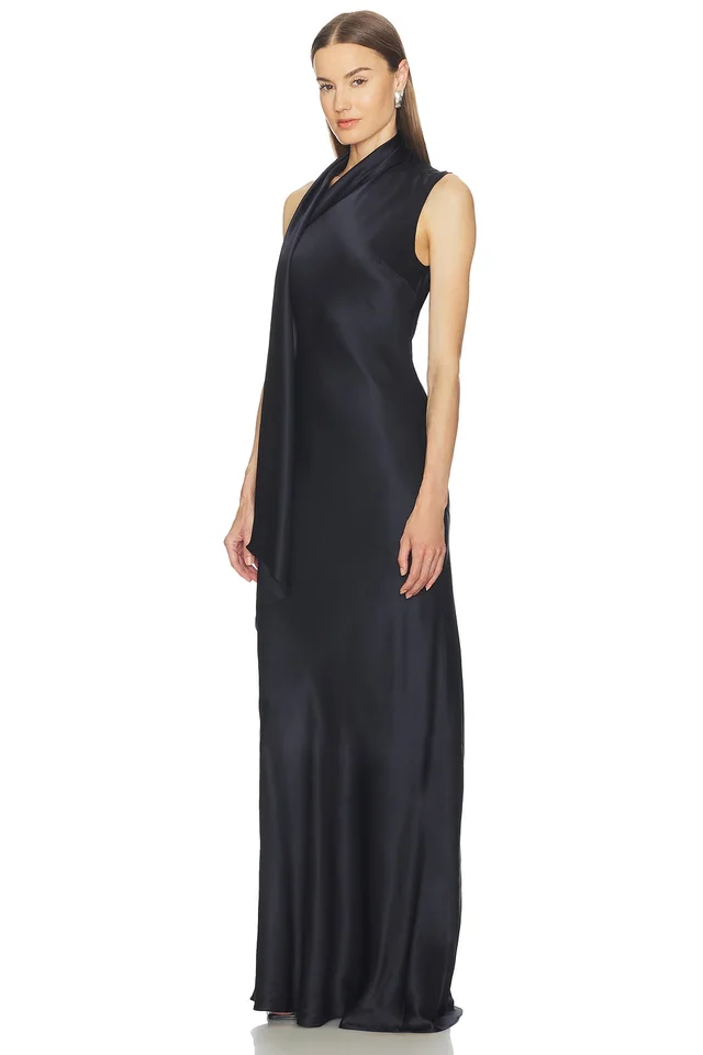 SRG Arden Silk Dress in Navy, photo 3 of 6 from REVOLVE (Canada)