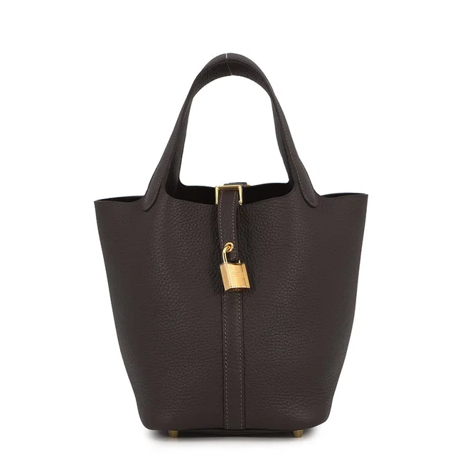 Hermès Picotin Lock Bebran Taurillon Clemence Size PM in Clemence leather from GALLERY RARE