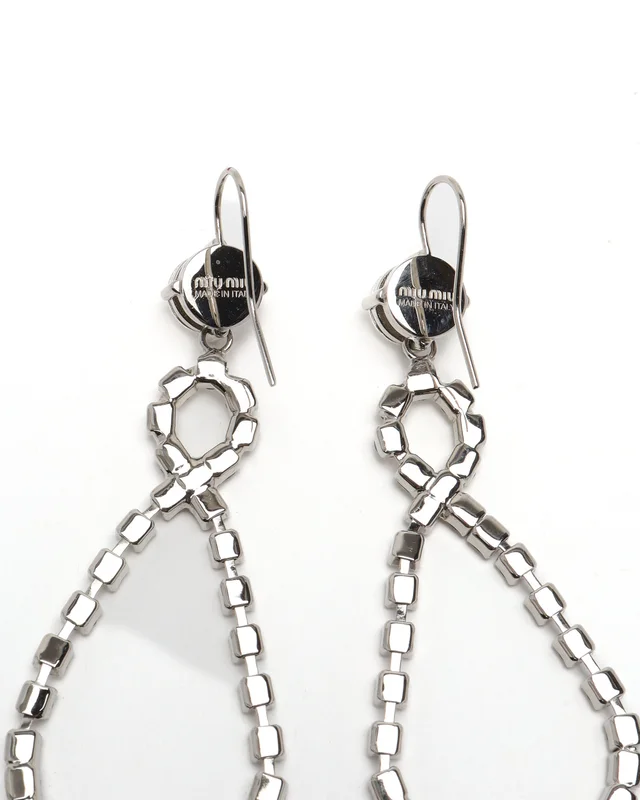 Miu Miu Rhinestone Dangling Earrings from A Retro Tale, photo 4 of 4
