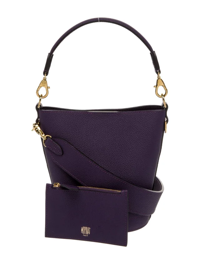 Moynat Bucket Bag Shoulder in blue|purple Leather from The RealReal, photo 4 of 6