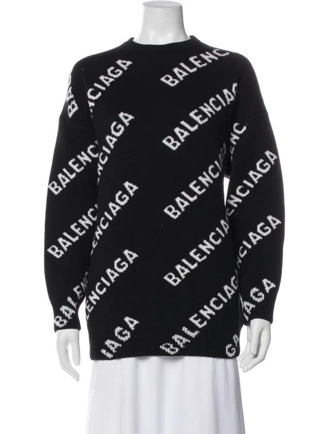 Balenciaga sweaters in black from The RealReal