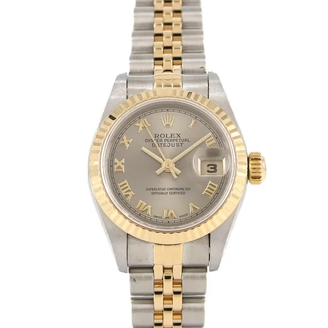 Rolex Datejust Stainless Steel Yellow Gold Automatic Watch in Yellow from The Reluxe