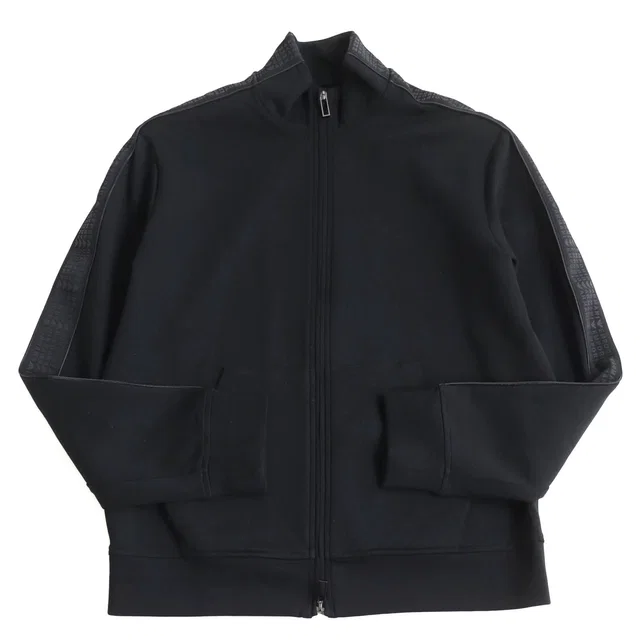 Giorgio Armani Full Zip Track Jacket Black L in Black from LuxUness