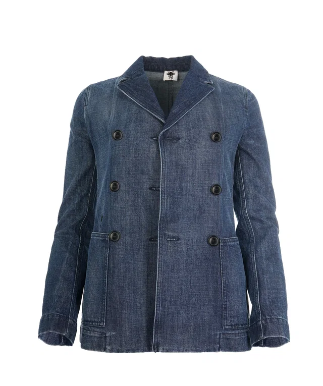 Dior Double breasted denim bar jacket in Denim from Luxury Promise