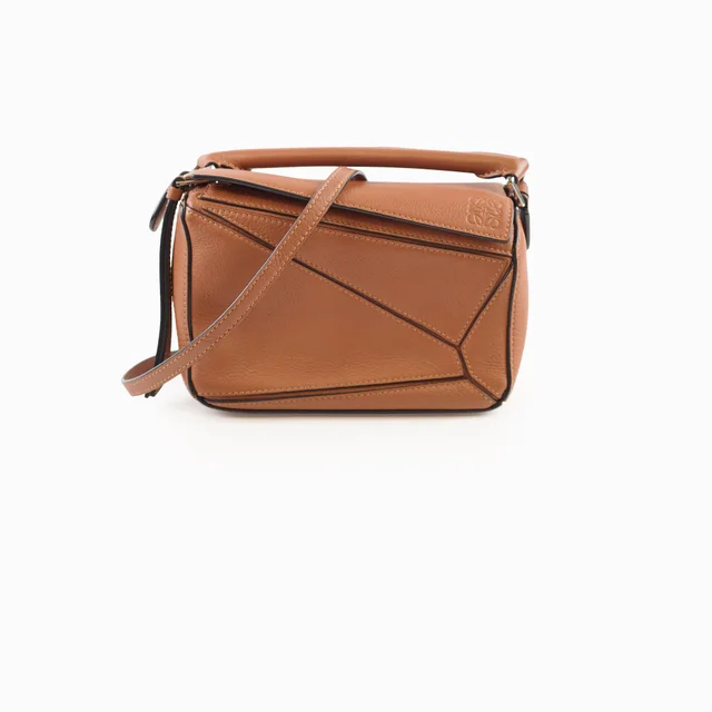 Loewe Puzzle Mini Tan in Brown Leather from The Purse Affair