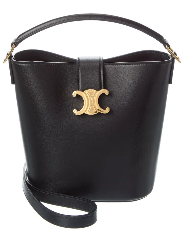CELINE Louise Small Leather Bucket Bag, image 1 of 1 from Gilt