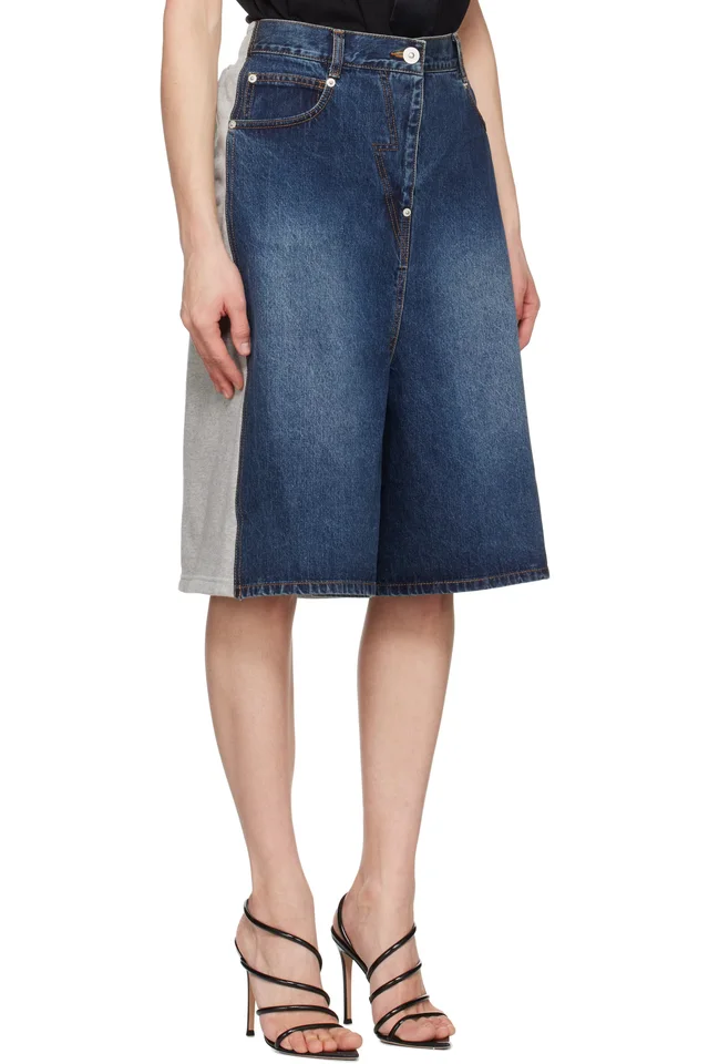 Pushbutton Blue Hybrid Regular Skort, photo 2 of 2 from SSENSE