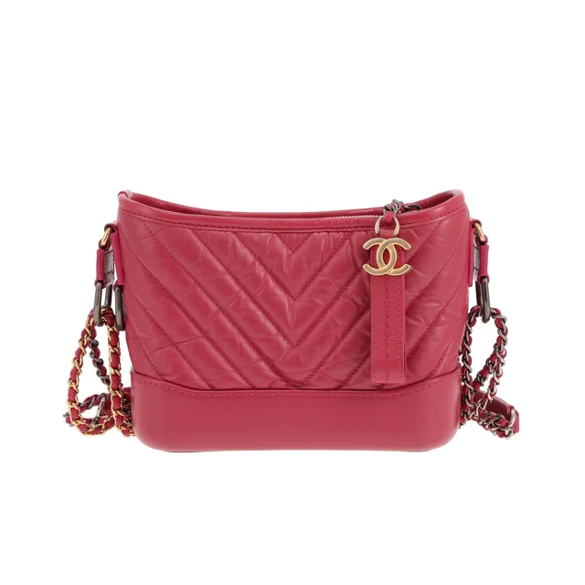 Chanel Gabrielle small crossbody bag in Pink Leather from Collector Square, photo 2 of 5