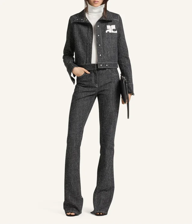 Courrèges Stand-Collar Denim Jacket, photo 3 of 6 from SENSER