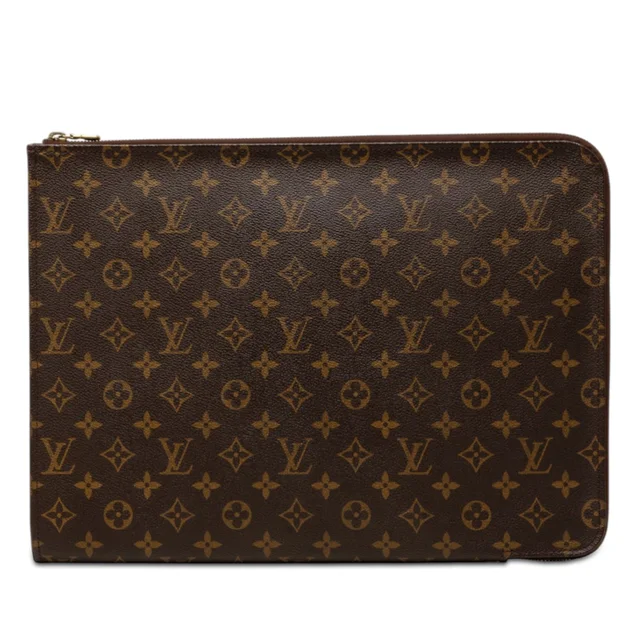 Brown Louis Vuitton Monogram Etui Voyage GM Clutch Bag in Brown Coated canvas from Designer Revival, photo 1 of 1