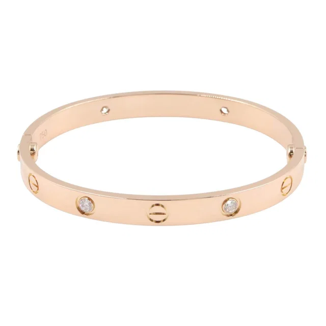 Cartier Love Bracelet 4P Diamond Bracelet Au750 from LuxUness