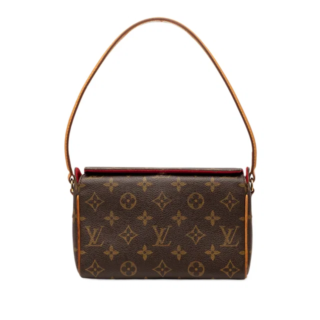Brown Louis Vuitton Monogram Recital Shoulder Bag in Brown Coated canvas from Designer Revival