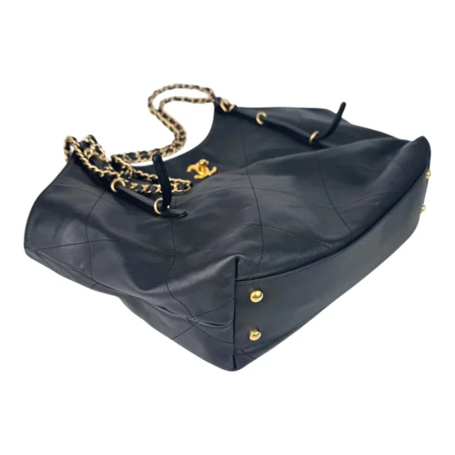 Chanel 25S Large Black Calfskin Tote Bag in Black Calfskin from Luxury Promise, photo 6 of 6