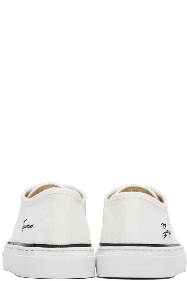 JACQUEMUS Off-White 'The Féfé' Sneakers, photo 2 of 5 from SSENSE