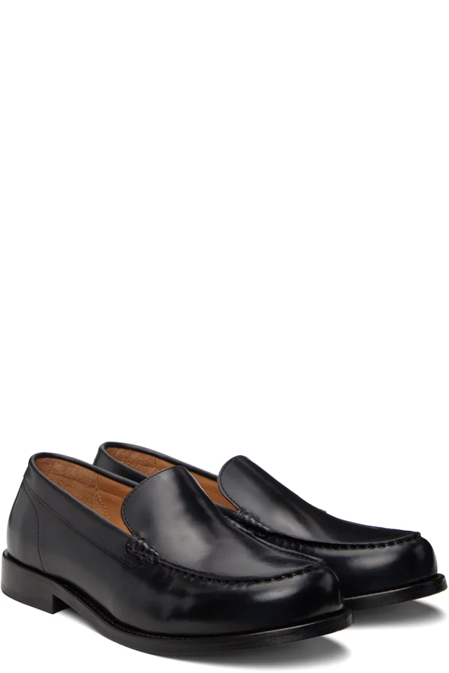 A.P.C. Black Moc Loafers, photo 4 of 5 from SSENSE