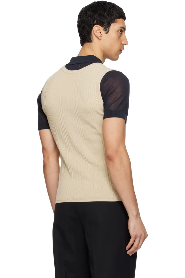 CARRER Beige Tone Tank Top, photo 3 of 4 from SSENSE