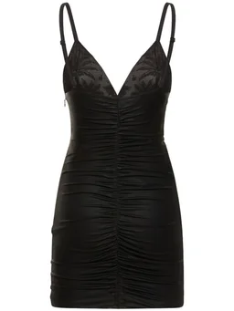 Alessandra Rich Short Dress with V-Neckline in 100% Viscose, photo 5 of 5 from LUISAVIAROMA