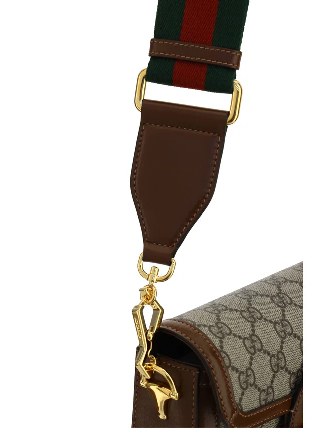 Gucci Shoulder Bag — Brown Polyurethane in Brown Coated canvas from HEWI