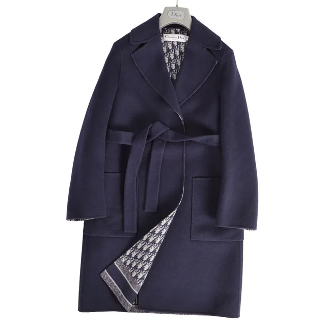 Dior Coat Long in Silk from The Reluxe