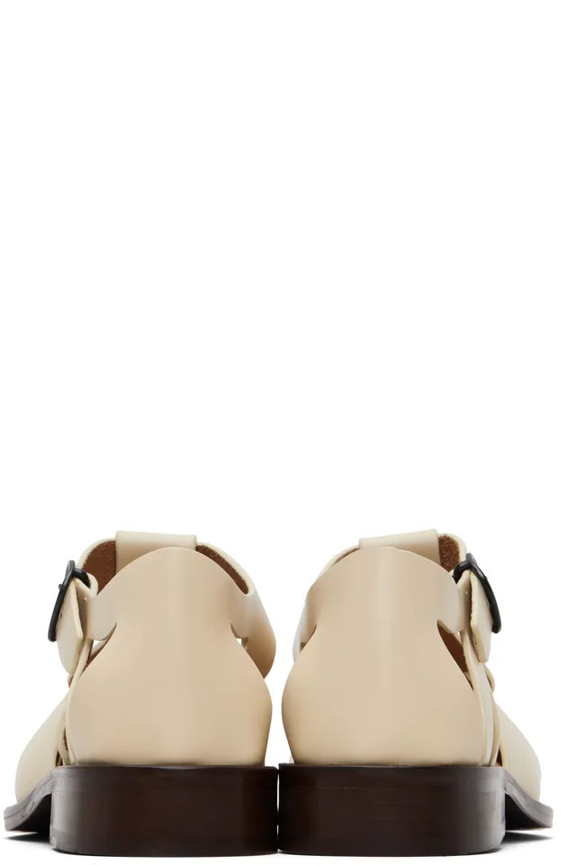 HEREU Off-White Pesca Sandals, photo 2 of 5 from SSENSE
