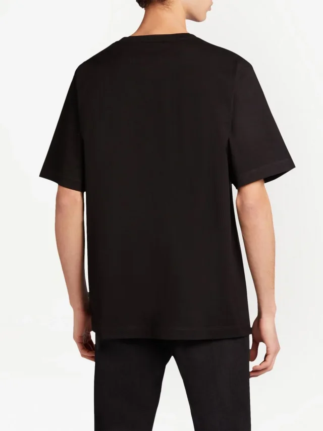 Giuseppe Zanotti LR-23 rhinestone-embellished logo T-shirt in Black, photo 4 of 5 from FARFETCH