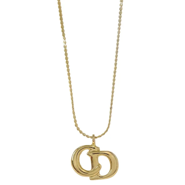 Dior Necklace Pendant Gold in Gold from AMORE Vintage Tokyo