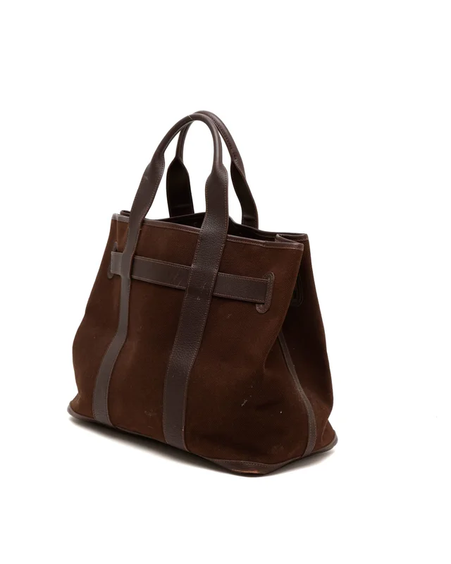 Hermès Petite Ceinture Tote Bag in Canvas from A Retro Tale, photo 3 of 13