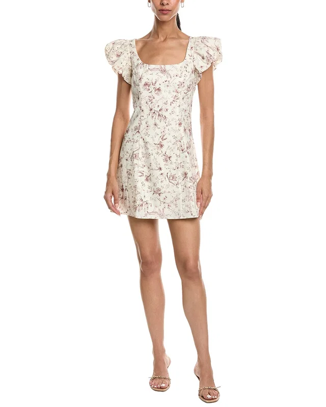 REVERIEE Cap Sleeve Mini Dress, image 1 of 1 from Gilt