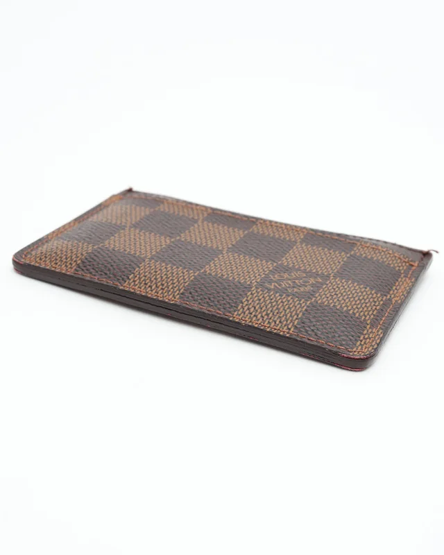 Louis Vuitton Damier Ebene Card Holder in Brown Canvas from A Retro Tale, photo 4 of 9