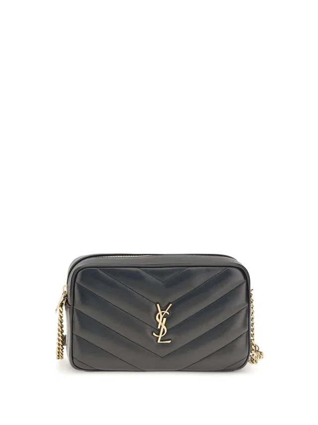 Saint Laurent Loulou Crossbody Bag — Black Lamb Ovis Aries in Black Lambskin from HEWI