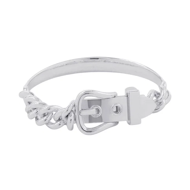 Hermès BoucleSellier Inflexible Bracelet Size GM/18 SV925 from GALLERY RARE