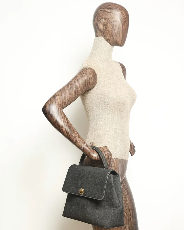 Chanel Kelly Denim Top Handle Bag in Denim from A Retro Tale, photo 12 of 12