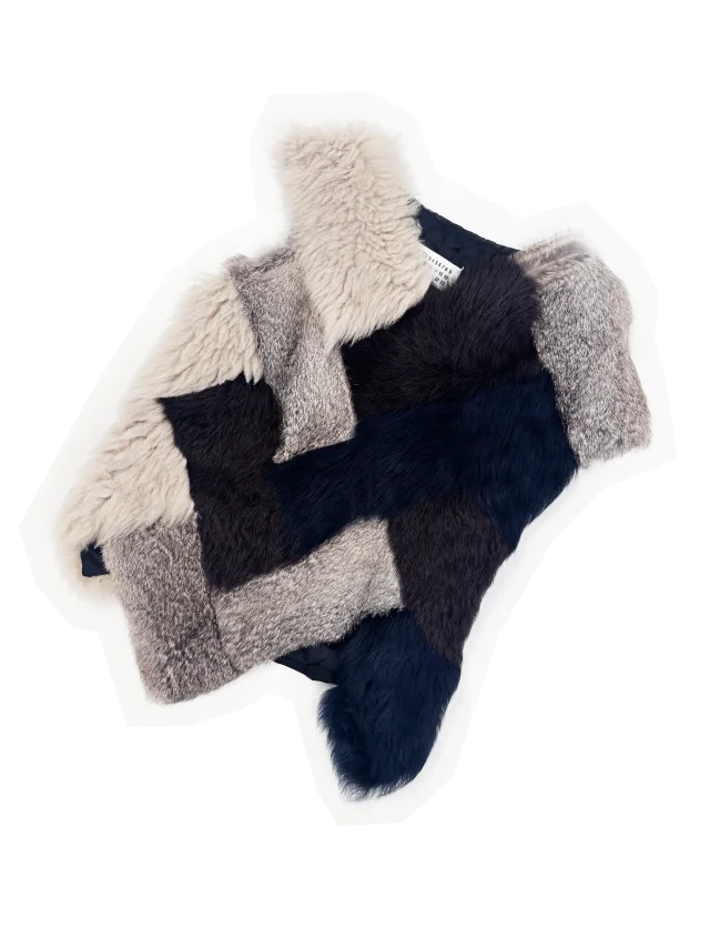 Maison Margiela F/W 2015 patchwork fur vest from James Veloria