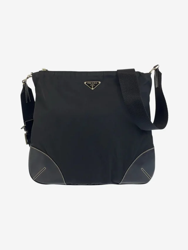 Prada Black nylon crossbody bag in Black Nylon from Sign of the Times