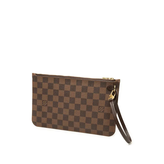 Brown Louis Vuitton Damier Ebene Neverfull MM Pouch in Brown Canvas from Designer Revival, photo 2 of 2