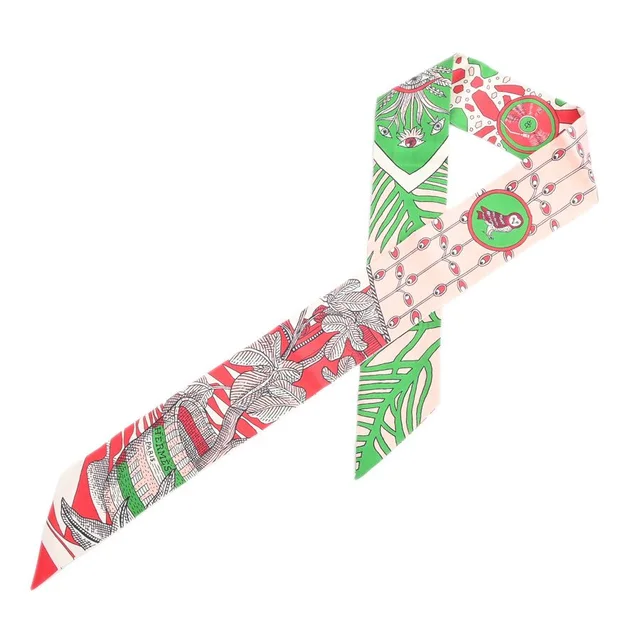 Hermès Scarf Twilly Scarves Pink in Pink Silk from The Reluxe
