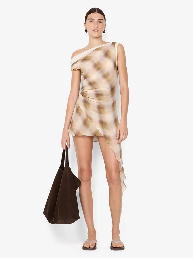 Bec&Bridge ELIANA MINI DRESS - DUNE CHECK from BEC + BRIDGE, photo 1 of 1