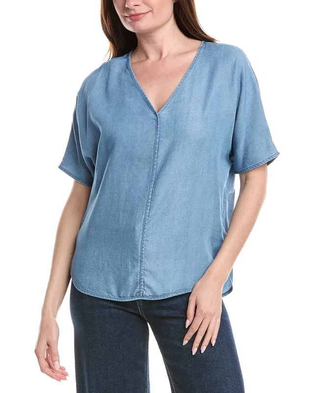 DKNY V-Neck Top, image 1 of 1 from Gilt