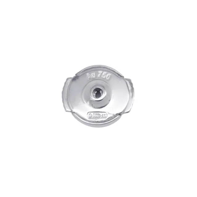 Louis Vuitton Diamond Double Round EarringsQ06400 18K White Gold in White from GALLERY RARE, photo 12 of 13
