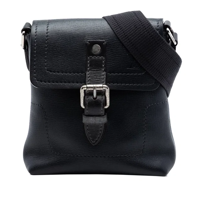 Black Louis Vuitton Utah Yuma Crossbody Bag in Black Canvas from Designer Revival