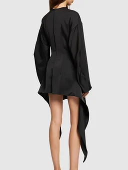 The Attico Short dress with long sleeves in 100% Polyester, photo 3 of 5 from LUISAVIAROMA