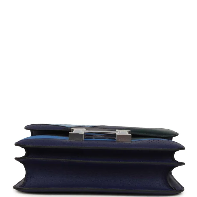 Hermès "Au Bout Du Monde" Constance 24 Bleu Zellige in Navy Swift leather from Madison Avenue Couture, photo 6 of 10
