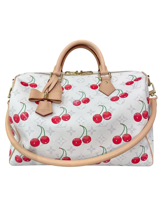 Louis Vuitton Speedy 30 Cherry with Denim Interior in Denim from Luxury Promise